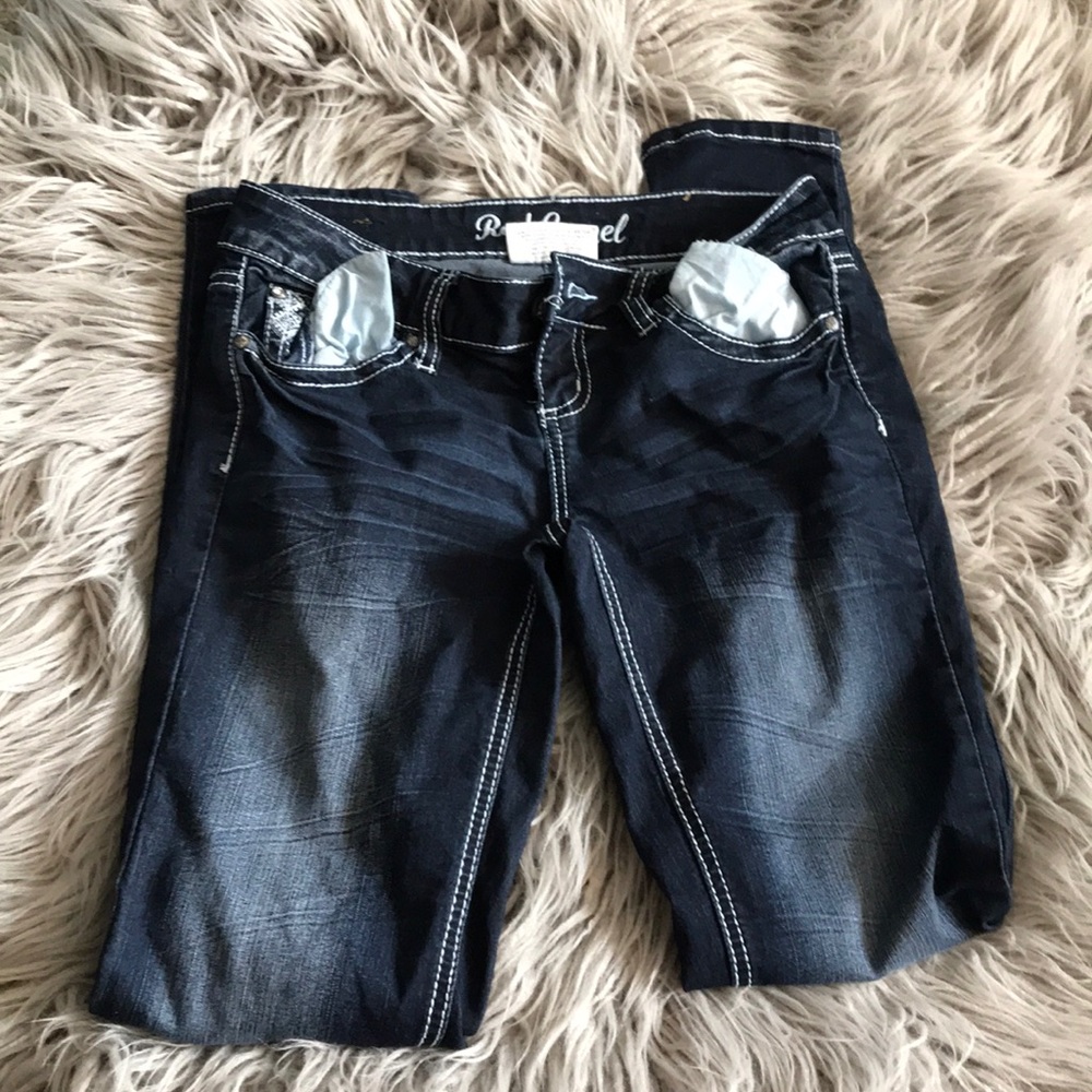 Red camel jeans
